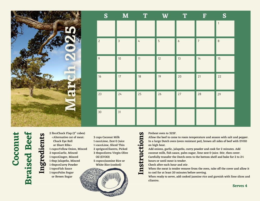 march 2025 calender